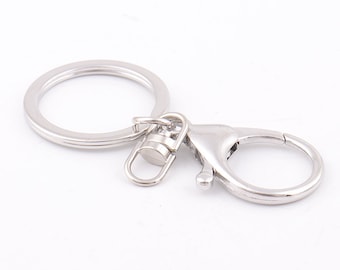 Keychain Keyrings with Lobster Swivel Clasps Key Chain Rings Split Ring Key Ring Key Chain Findings