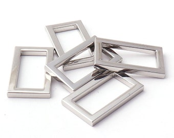 25mm Rectangle rings 1" rectangular buckles Purse ring Strap Rectangle Ring for bags fingdings 4 pcs