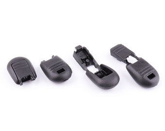 10pcs Cord End Cap Pulls for Paracord 3/8"(9mm) hole Plastic End Paracord Tip Paracord Cord Locks Plastic Buckle Parachute Cord Accessories