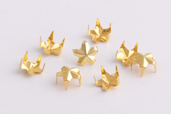 5mm//7mm Star Nail Head Punk Studs and Goth Spikes Bags Belts Leather Craft DIY