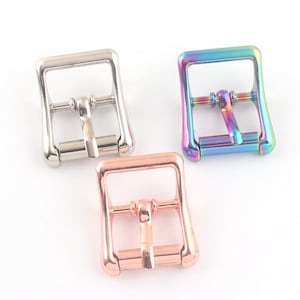 4pcs/lot Straps Buckle Silver/Rose Gold/Rainbow Adjustable Belt Buckle Pin Buckle Roller Buckle for Bag Hardware