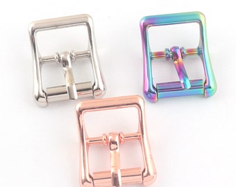 4pcs/lot Straps Buckle Silver/Rose Gold/Rainbow Adjustable Belt Buckle Pin Buckle Roller Buckle for Bag Hardware