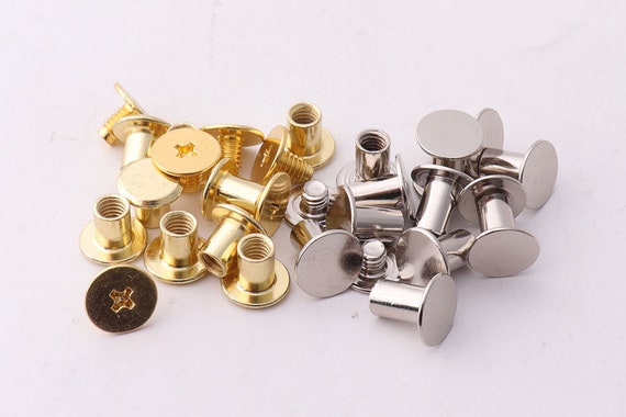 Glomora 50 Remaches De Estrella De 14mm Con Tornillos - Color Bronce Para Ropa, Zapatos Y Bolsos