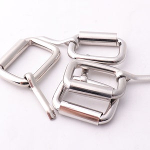 10pcs Rolled Buckle 3/4inch20mm 7/8inch23mm Pin Buckles belt Buckles Center Bar Buckle Strap buckles purse buckle Belf buckle image 1