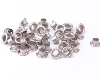 100pz tondo occhiello passacavo 7 * 3.5 * 3.5 mm (OD * ID * altezza) occhielli di metallo ottone occhielli occhielli per Bead Core vestiti in pelle