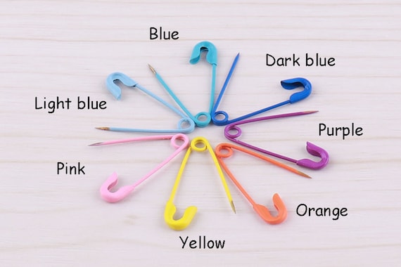 Colored Metal Circular Safety Pins | Safety Pin Brooches