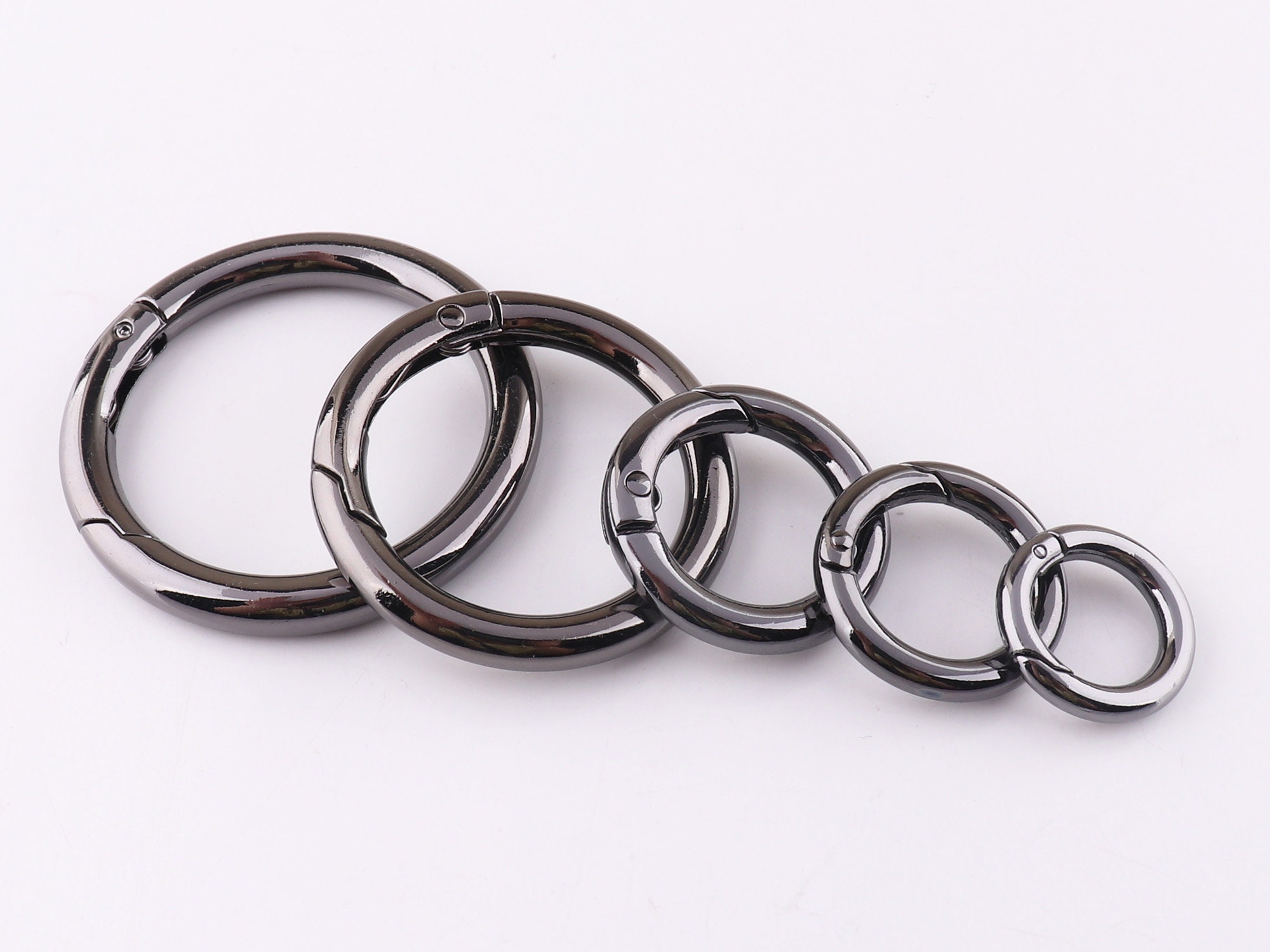 O-rings Spring Gate Ring Gunmetal Round Gate Ring Spring Ring Clasp ...