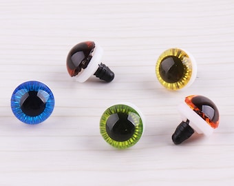 5pairs Amigurumi Eyes 15mm Toy Safety Eyes Plastic Eyes Safety Eye Animal Eyes Round Eyes craft eyes Doll Eyes With Washers
