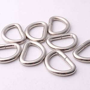 20pcs D-Ring Buckles Heavy duty D-rings 10pcs 4mm thickness Handbag Purse Bag Making Hardware Supplies
