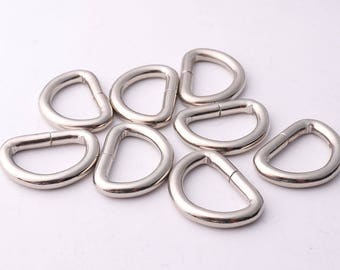 20pcs D-Ring Buckles Heavy duty D-rings 10pcs 4mm thickness Handbag Purse Bag Making Hardware Supplies