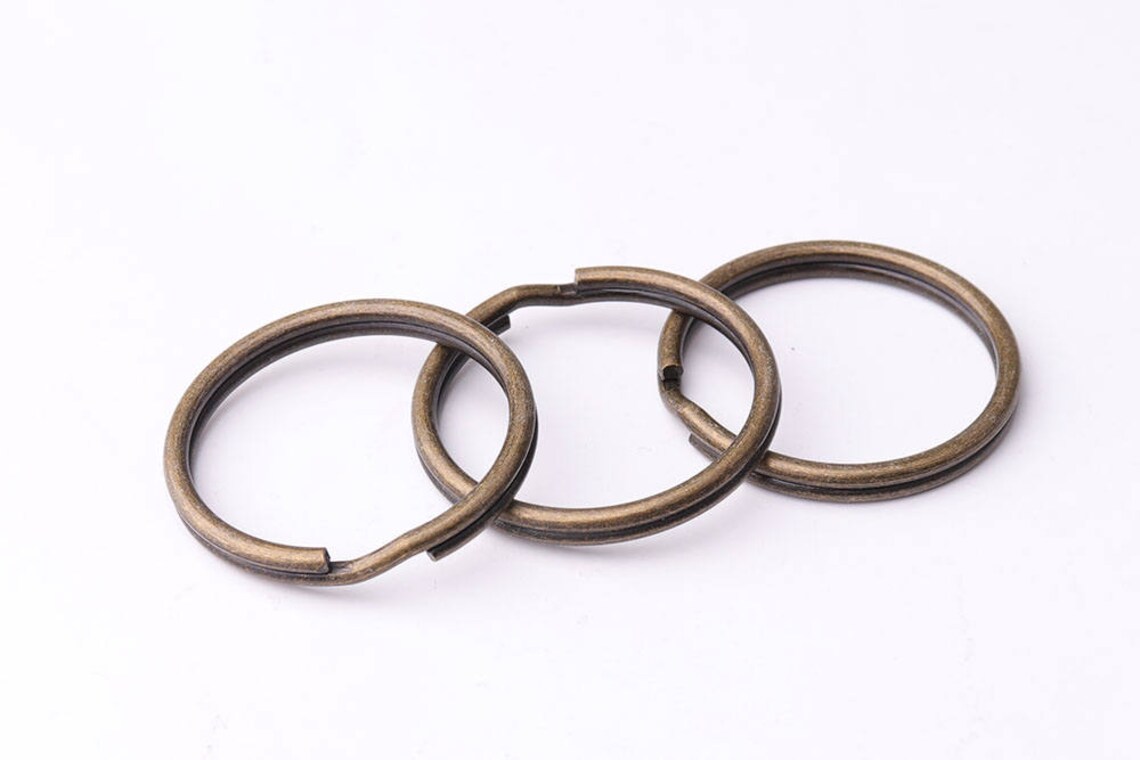 10pcs Bronze Split Key Ring 32mm Keyrings Large Split Ring Key Etsy