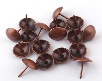 20-100pcs Antique copper color Sofa nail Push Pins,Upholstery Tacks/Nails,Leather Tacks,decorative thumbtacks,furniture tacks,box thumb tack