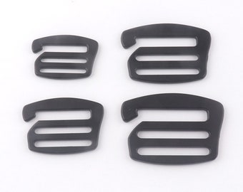 25mm (1 '') 30mm 35mm 38mm (1,5 '') G-Haken Black Metal G-Haken Taschenhaken Gürtelhaken Gurtband Haken Schnalle