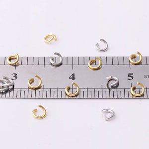 100pcs Open Jump Rings Split jump rings Ring Connector Jump Rings Split Ring