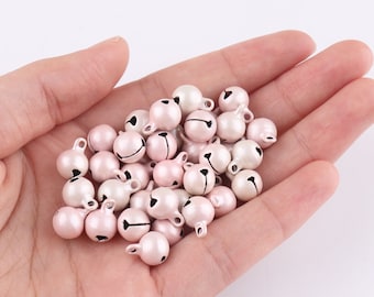 Jingle Bells Christmas Bells Sound Bells Ornament Bells Charm Beads Decorate House/Tree 8mm 50pcs