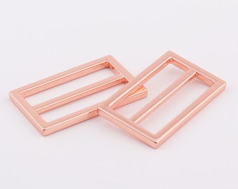 Rose gold Adjuster buckle 1"1/2 inch (37mm) Adjustable Slide Buckle Strap buckle Strap slider strap adjuster purse hardware