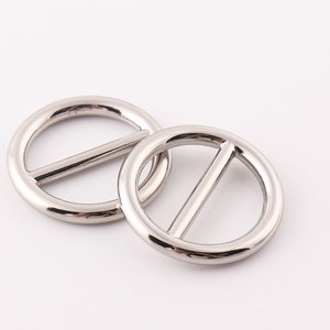 Silver Adjuster buckle 20mm Round Metal Slide Buckle adjuster slide buckle Strap buckle Strap slider strap adjuster for bags fingdings
