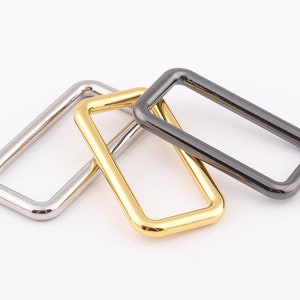 Rectangular ring 1&quot;1/2&quot;inch(39mm) strap ring rectangle rings Metal Rectangle ring Buckles for Bag Belt Strap purse rings