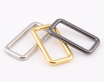 Rectangular ring 1"1/2"inch(39mm) strap ring rectangle rings Metal Rectangle ring Buckles for Bag Belt Strap purse rings