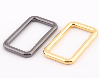 4pcs Rectangular ring 1"1/4"inch(31mm) rectangle rings strap ring Metal Rectangle ring Buckles purse rings for bags fingdings