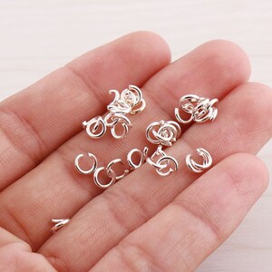 100pcs 5mm Jump Rings open jump rings split jump ring Split ring Jewelry Components Diy Jewelry making