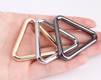 Triangles Ring Bag Rings Triangle Loop Buckles Slide Webbing Rings Purses Straps Buckle Adjuster Rings Strap Keeper 38mm4pcs