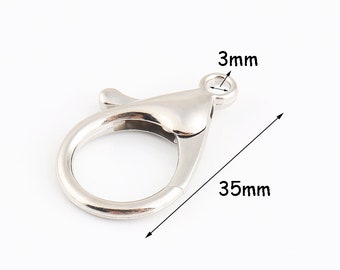 10pcs cierres de langosta grandes garra de langosta pulsera joyería cierres de langosta garra pulsera pulsera joyería haciendo hallazgos