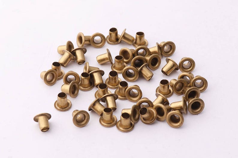 200pcs 4mm Eyelets Gold Grommets Round Eyelets Small Eyelets Etsy