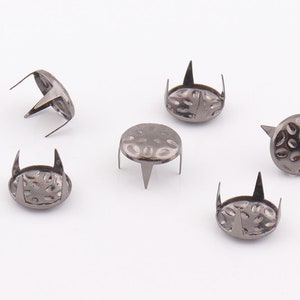50pcs 10mm Nailhead Studs Gunmetal Nailheads Spots Studs Round Dome Metal Studs Spots Nailheads Spikes