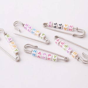 57mm Colorful Kilt Pins Silver Safety Pins Bar Pins brooch pin jewelry charm pins brooch finding