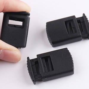 Plastic Cord Locks Plastic Barrel Toggle  Spring Stopper Single Hole 9mm Rope Buckle Cord Toggle Lock for craft supplies 20/50pcs