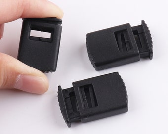 Plastic Cord Locks Plastic Barrel Toggle  Spring Stopper Single Hole 9mm Rope Buckle Cord Toggle Lock for craft supplies 20/50pcs