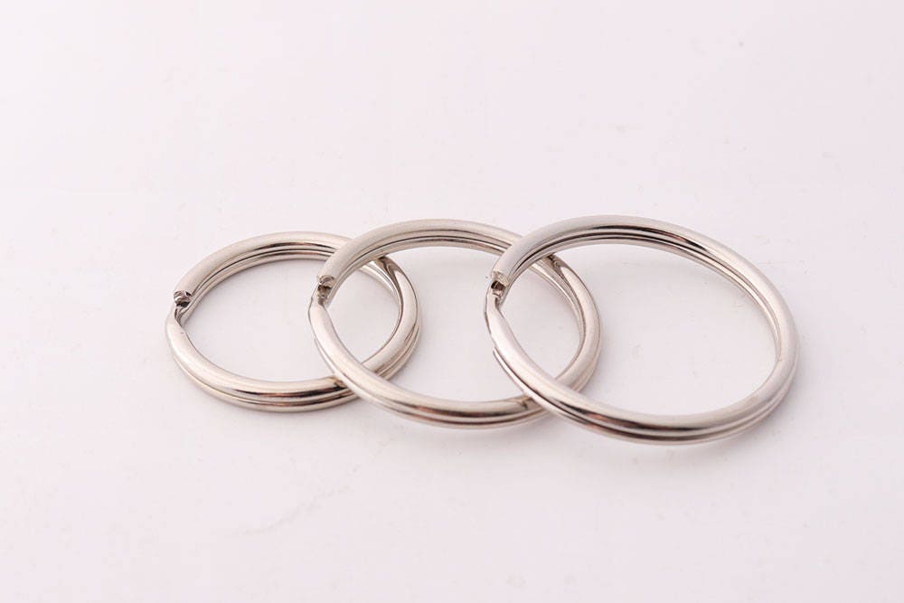 Simple Silver Key Rings 10pcs Silver Key Rings Split Key Ring Round Keyring Key Chain Ring Size ...