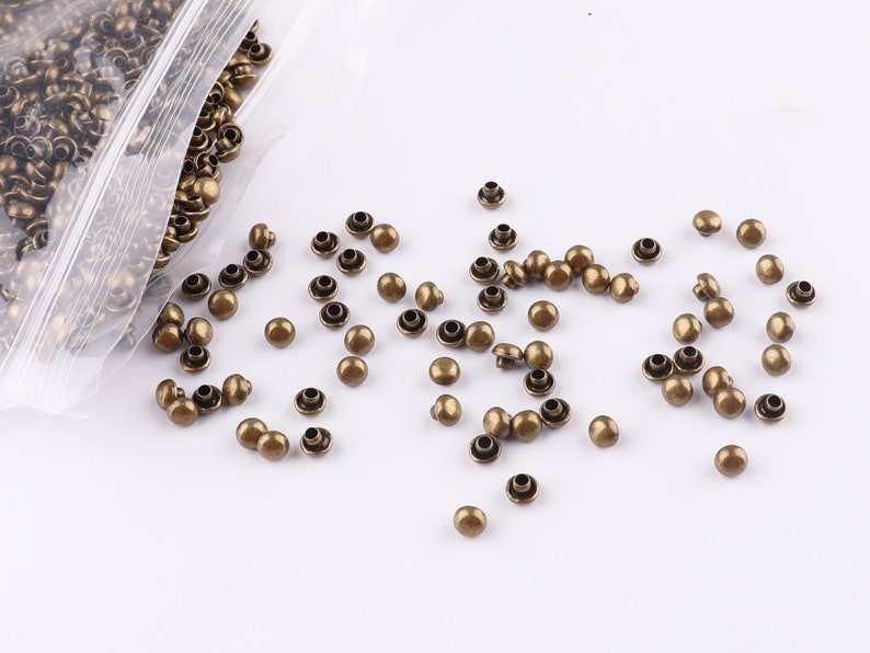 Bronze Rivets Rapid Rivets Double Cap Rivets 46mm Mini Round Etsy