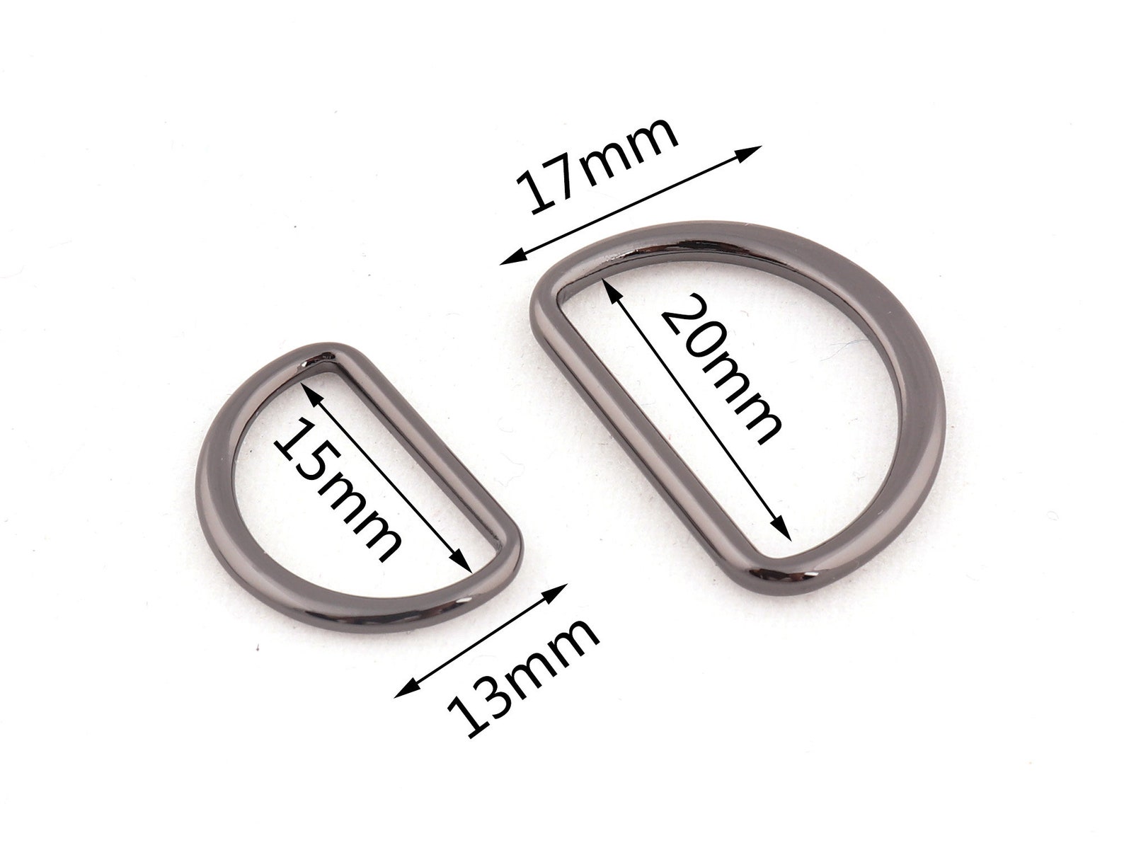 Mini D Rings Strap Ring Purse Rings FLAT Connector Rings D - Etsy UK