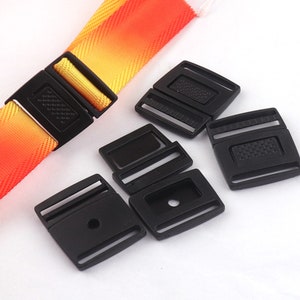 Plastic Buckles Black Breakaway Buckles Breakaway Safety buckle Slide buckle webbing buckles Lanyard buckle belt strap hardware-20mm/30pcs