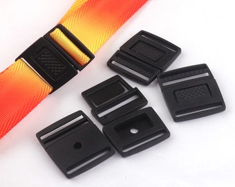 Plastic Buckles Black Breakaway Buckles Breakaway Safety buckle Slide buckle webbing buckles Lanyard buckle belt strap hardware-20mm