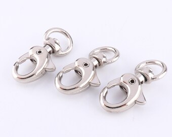 Cierre giratorio de langosta, gancho giratorio de cierre de bolsa, gancho de gancho de gancho de puerta de empuje gancho snap cierre disparador gancho bolsa Hardware 10pcs