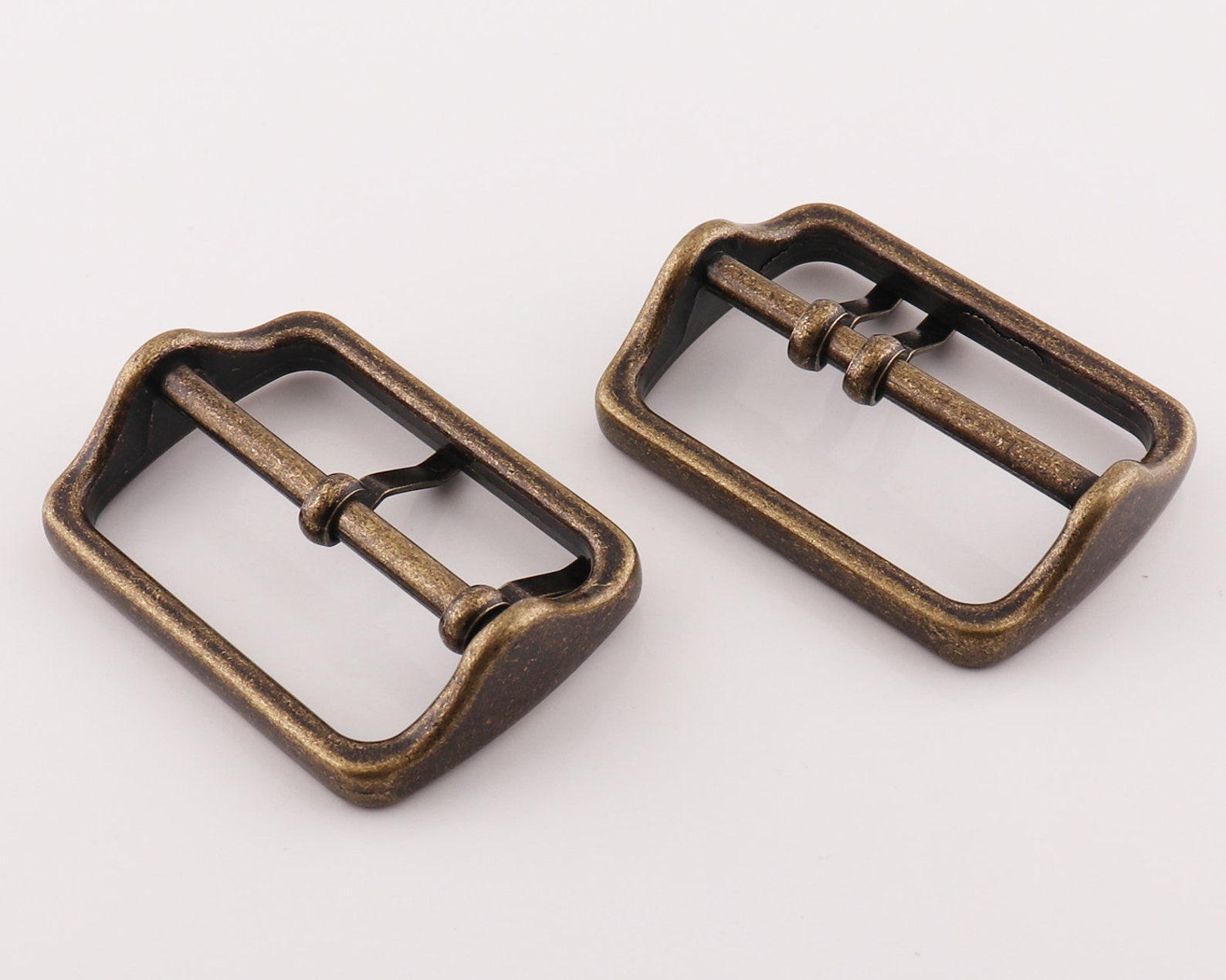 Belt Buckle Bronze Strap Buckle Metal Adjustable Buckle Slide Etsy