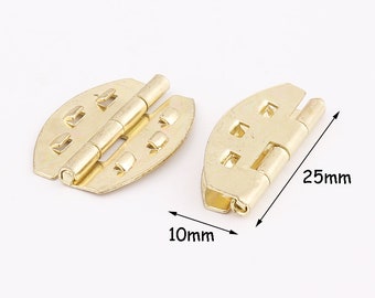 Farfalla 10pcs cerniere oro scatola cerniera scatola di metallo cerniere gioielli casella cerniera supporto cerniera decorativi cerniere Box facendo hardware