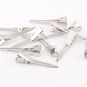 20pcs Blank Hair Clips 1&quot;3/4&quot;inch(45mm) Wholesale clips metal hair clip blanks flat barrette clips  clips Hair Accessory