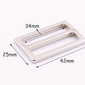 4pcs Adjuster buckle 1&quot;3/8&quot;inch (34mm) Adjustable Slide Buckle Strap buckle Strap slider strap adjuster purse hardware