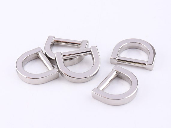 1/2 Silver D Rings Buckles 13mm Purse Ring Webbing Purse Bag