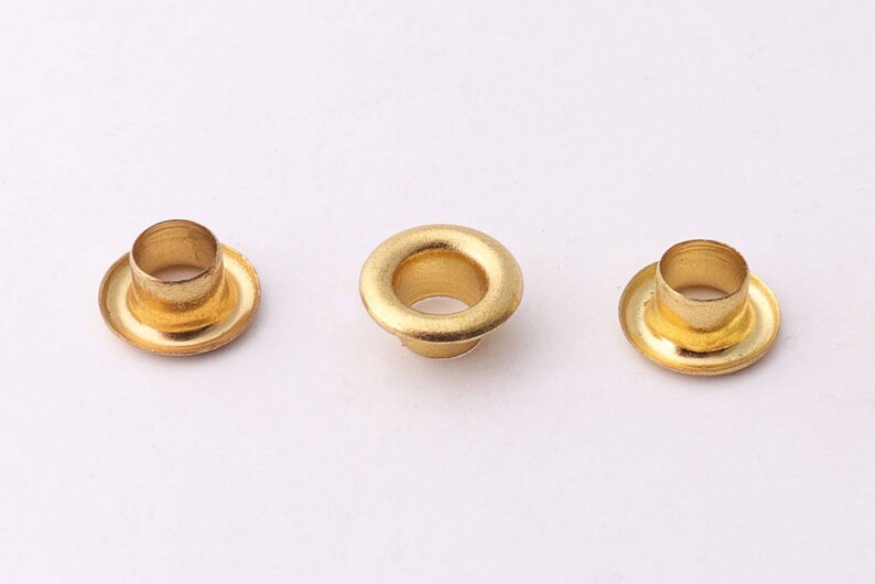 100pcs 8mm Gold Eyelet Grommets Brass Grommets Eyelets Metal Etsy