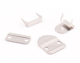 20set Metal Hook and Eyes 4 Part Hook and Eye clasp Hook and Eyes Fasteners for Trouser Skirts pants