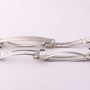 77mm*9mm French Barrettes Clip french barrette Hair Clips silver barrettes Metal French Clip silver barette french barette french clip
