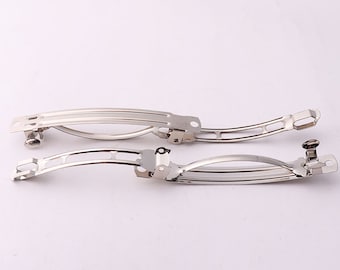 77 mm * 9 mm Französisch Haarspangen Französisch Haarspange Haarspangen Silber Haarspangen Metall Französisch Clip Silber Haarspange haarspannge Französisch Stutzen