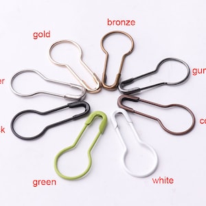 500pcs Safety Pins Coiless Safety Pins Bulb Safety Pins Pear safety pins knitting pin Removable Stitch Markers