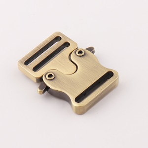 Release Buckle Suitcases Buckle Webbing Seat Belt BUCKLE adjustable buckele Bronze 20mm Metal Quick Side Slide