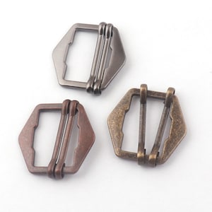 25 mm(1 inch) vest or trouser buckle,Metal strap slider buckle for bag making,Belt Buckle Double Pin Sliding Buckle Adjuster buckle-6pcs